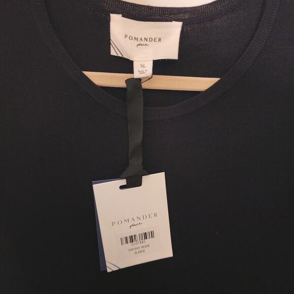 Pomander Place - XL - Black Brielle Long Sleeve Knit Sweater Maxi Dress - NWT - Picture 6 of 7